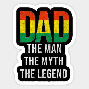 Bolivian Dad The Man The Myth The Legend - Gift for Bolivian Dad With Roots From Bolivian Sticker